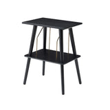 Crosley Manchester Turntable Stand - Hardwood Entertainment Stand - Black