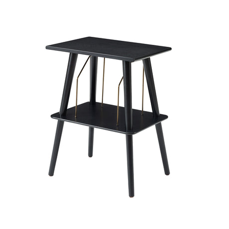 Crosley Manchester Turntable Stand - Hardwood Entertainment Stand - Black