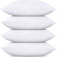 4x Premium 100% Cotton Pillow with Cover Filled Durable Soft Standard - 48x74cm
