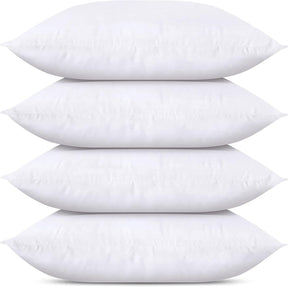 4 Pack Premium 100% Cotton White Pillow - Soft & Durable - 48x74cm