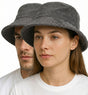 Stingy Brim Terry Towelling Bucket Hat Daggy Fishing Camping Lad Cap 100% COTTON - Grey - XXL