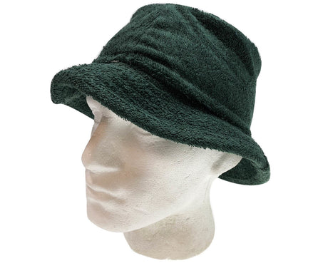 Stingy Brim Terry Towelling Bucket Hat Daggy Fishing Camping Lad Cap 100% COTTON - Navy Blue