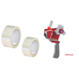 2-Rolls Heavy Duty Tape w/Pacmasta Dispenser Gun (48mm x 70m 52 Micron)