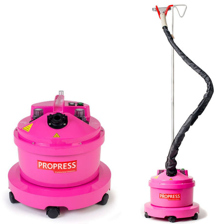 PROPRESS Garment Steamer PRO290 - Pink (Heavy Duty Professional Clothes Ironing)