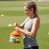 50x Fitness Exercise Sports Training Discs Markers Cones Soccer Rugby Agility