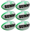 6x Summit Classic Rugby League Ball Bulk Pack - Size 5
