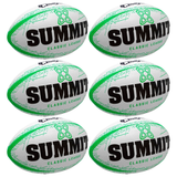 6x Summit Classic Rugby League Ball Bulk Pack - Size 5