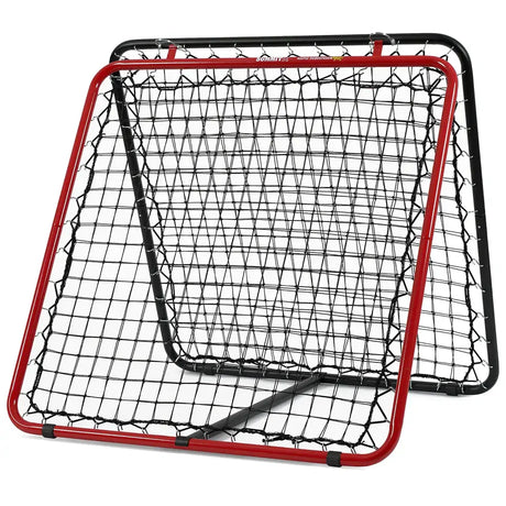 Rapid Rebounder Max 93x93cm Dual Sided Training Net Adjustable Angles Portable