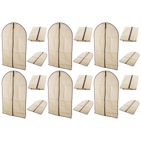 6x Suit Cover Garment Bag Bulk Pack - Mesh (Jacket & Coat Storage Protector)