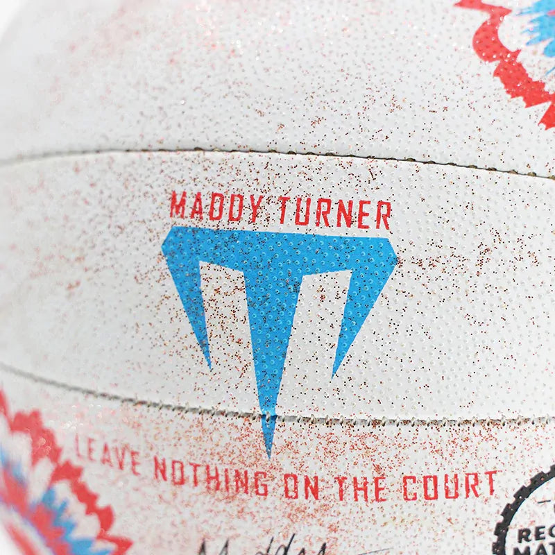 Summit Maddy Turner Advance X 2.0 Netball Size 5 Training & Match Ball Glitter 3D Grip