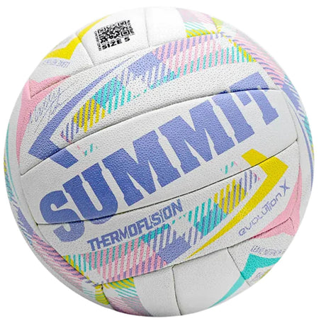 Summit Evolution X Netball Size 5 Maddy Turner Thermofusion Match Ball Premium Grip