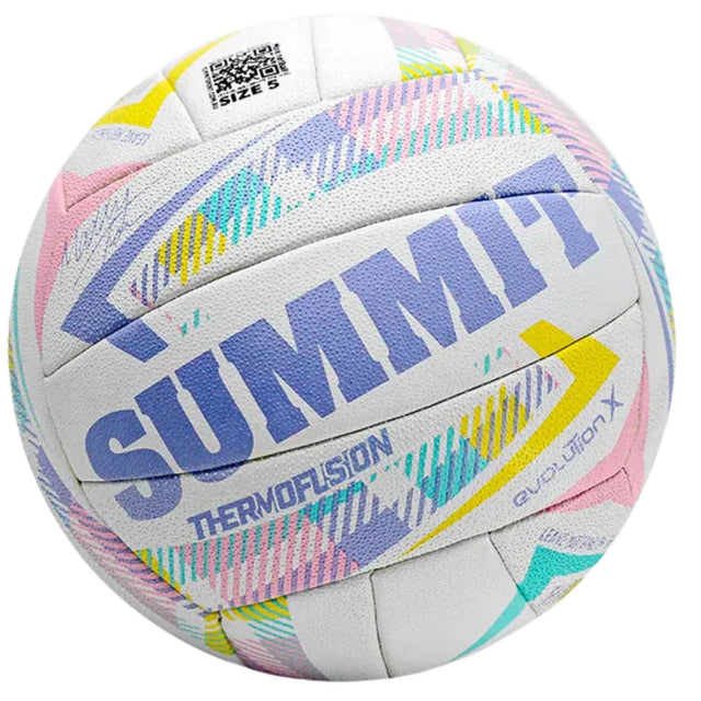 Summit Evolution X Netball Size 5 Maddy Turner Thermofusion Match Ball Premium Grip