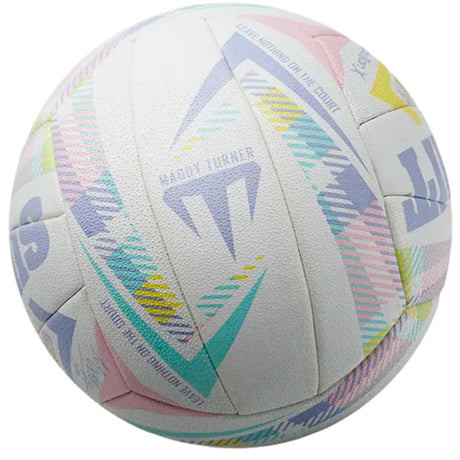 Summit Evolution X Netball Size 5 Maddy Turner Thermofusion Match Ball Premium Grip