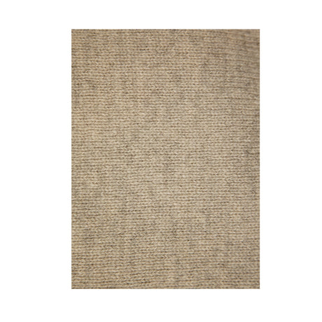 100% SHETLAND RAGG WOOL CREW Round Neck Knit JUMPER Pullover Mens Sweater Knitted - Beige