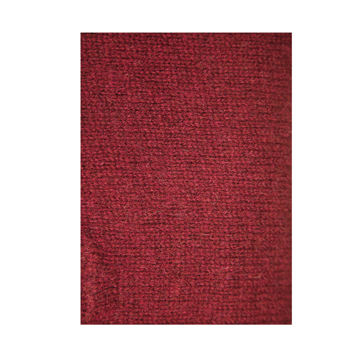100% SHETLAND RAGG WOOL Half Zip Up Knit JUMPER Pullover Mens Sweater Knitted - Burgundy