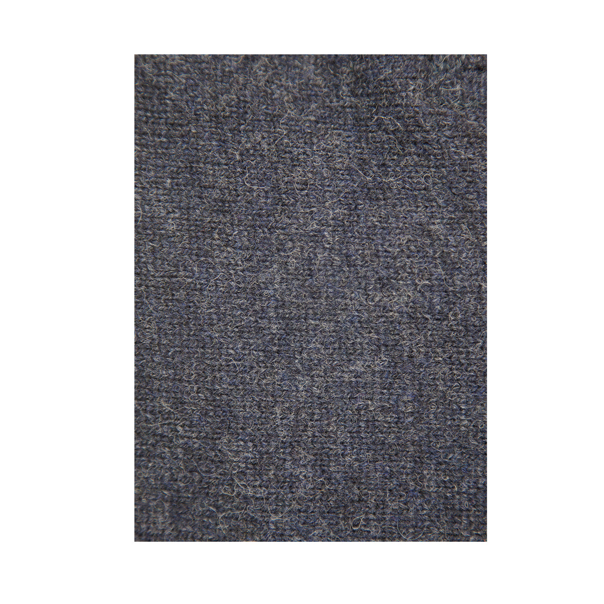 100% SHETLAND RAGG WOOL Half Zip Up Knit JUMPER Pullover Mens Sweater Knitted - Denim Blue