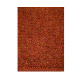 100% SHETLAND RAGG WOOL Zip Up Knit JUMPER Pullover Mens Sweater Knitted - Rust 5XL