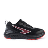 Sfida Switch Boys Lace Up Runners - Black/Red (Kids Sneakers/Shoes)