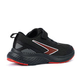 Sfida Switch Boys V Strap Runners - Black/Red (Kids Sneakers/Shoes)