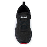 Sfida Switch Boys V Strap Runners - Black/Red (Kids Sneakers/Shoes)