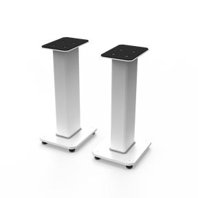 Kanto SX22W 22" Tall Fillable Speaker Stands with Isolation Feet - Pair, White