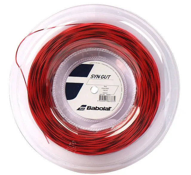Babolat Synthetic Gut 1.30mm/200m 16g Tennis Racquet String Reel in Red