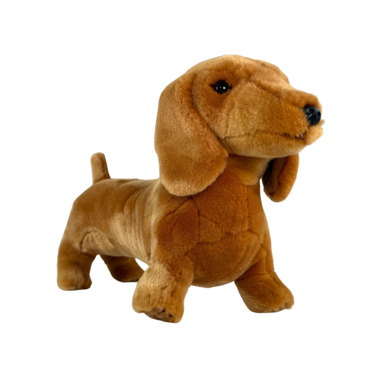 Bocchetta Sadie 36cm Standing Dachshund Plush Toy - Red (Realistic Stuffed Animal Dog Gift)