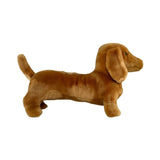 Bocchetta Sadie 36cm Standing Dachshund Plush Toy - Red (Realistic Stuffed Animal Dog Gift)