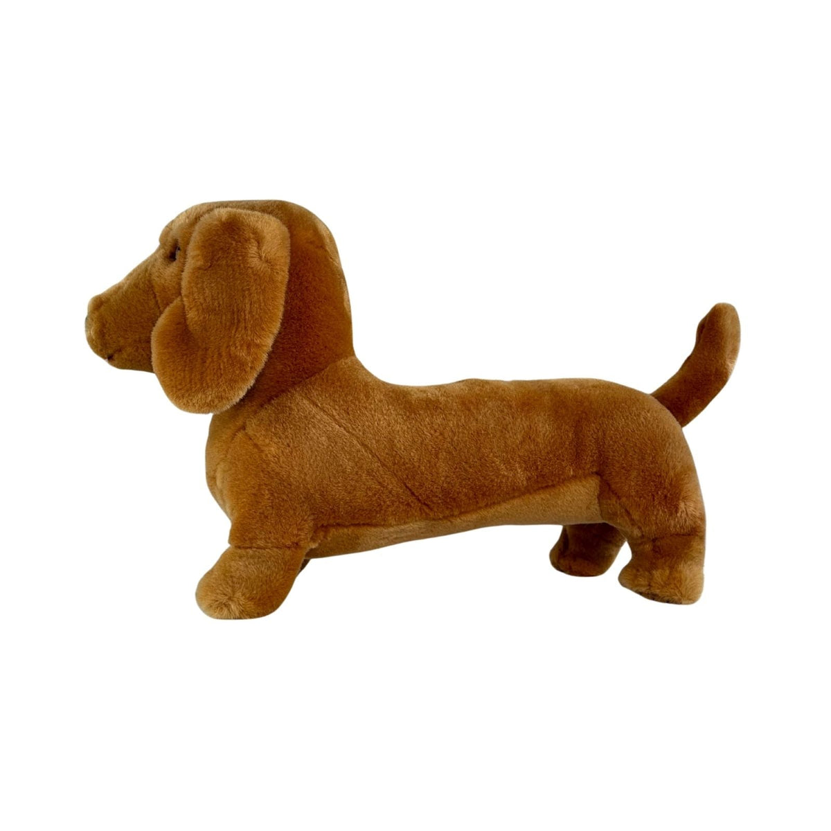 Bocchetta Sadie 36cm Standing Dachshund Plush Toy - Red (Realistic Stuffed Animal Dog Gift)
