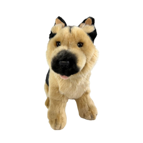 Bocchetta Sargeant 30cm Sitting German Shepherd Plush Toy (Realistic Stuffed Animal Dog Gift)