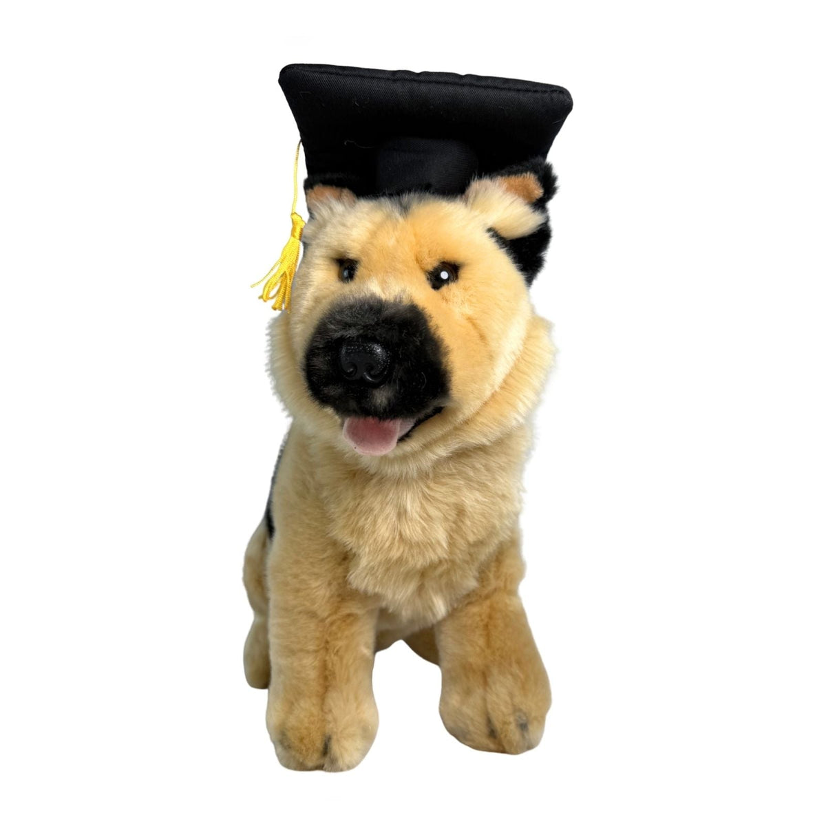 Bocchetta Sargeant 24cm Graduation German Shepherd Plush Toy (Stuffed Animal Dog Grad Gift)