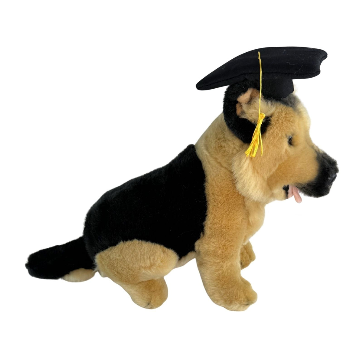Bocchetta Sargeant 24cm Graduation German Shepherd Plush Toy (Stuffed Animal Dog Grad Gift)