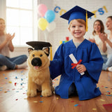 Bocchetta Sargeant 24cm Graduation German Shepherd Plush Toy (Stuffed Animal Dog Grad Gift)