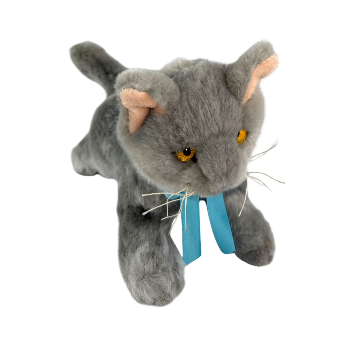 Bocchetta Sasha 22cm Floppy Russian Blue Kitten Plush Toy - Grey (Realistic Stuffed Animal Cat Gift)