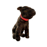 Bocchetta Scooter 32cm Sitting Staffy Plush Toy - Brindle (Realistic Stuffed Animal Dog Gift)