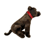 Bocchetta Scooter 32cm Sitting Staffy Plush Toy - Brindle (Realistic Stuffed Animal Dog Gift)