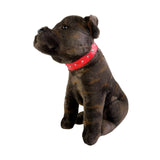 Bocchetta Scooter 32cm Sitting Staffy Plush Toy - Brindle (Realistic Stuffed Animal Dog Gift)