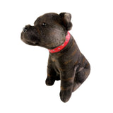 Bocchetta Scooter 32cm Sitting Staffy Plush Toy - Brindle (Realistic Stuffed Animal Dog Gift)
