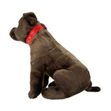 Bocchetta Scooter 32cm Sitting Staffy Plush Toy - Brindle (Realistic Stuffed Animal Dog Gift)