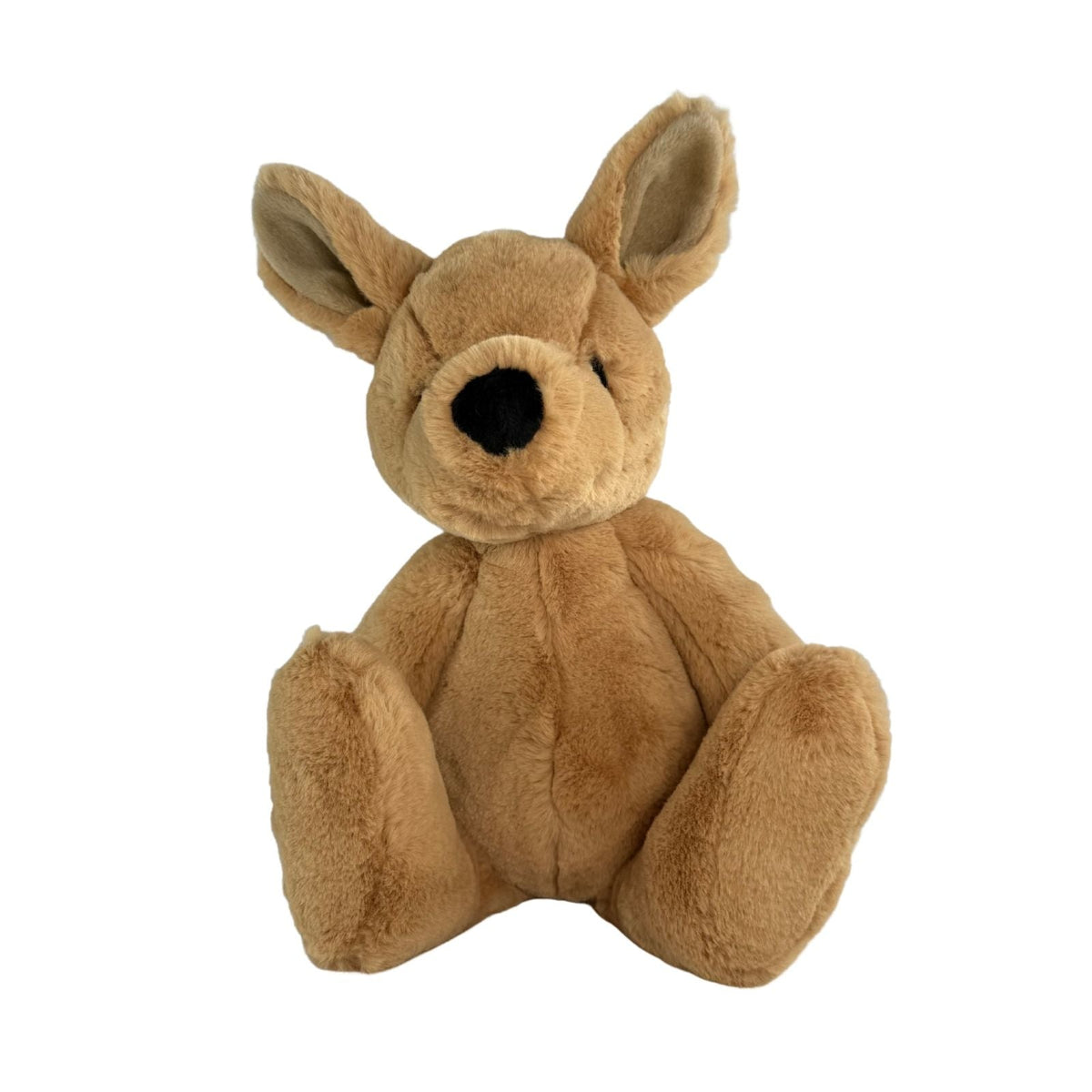 Bocchetta Scout 42cm Fluffy Kangaroo Plush Toy - Tan (Stuffed Animal Baby Gift)