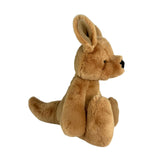 Bocchetta Scout 42cm Fluffy Kangaroo Plush Toy - Tan (Stuffed Animal Baby Gift)