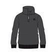 Sfida Sebastian Mens Zip Neck Sweatshirt - Charcoal Marle (Fleece Pullover Jumper)