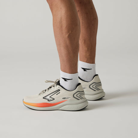 Sfida Brazen Mens Runners - Stone/Orange (Running Shoes/Sneakers)