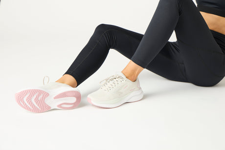 Sfida Brazen Womens Runners - Stone/Pink (Running Shoes/Sneakers)
