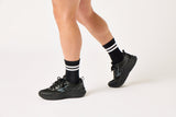 Sfida Vario Junior Kids Lace Up Runners - Black/Black (Kids Sneakers/Shoes)