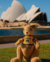 Bocchetta Sheila 32cm Red Kangaroo with Shirt Plush Toy (Australian Stuffed Animal Souvenir Gift)