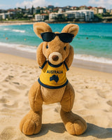Bocchetta Sheila 32cm Red Kangaroo with Shirt Plush Toy (Australian Stuffed Animal Souvenir Gift)