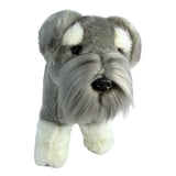 Bocchetta Sherlock 35cm Standing Schnauzer Plush Toy (Realistic Stuffed Animal Dog Gift)