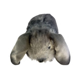 Bocchetta Smokey 25cm Sitting Lop Eared Rabbit Plush Toy - Grey (Realistic Stuffed Animal Easter Gift)