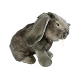 Bocchetta Smokey 25cm Sitting Lop Eared Rabbit Plush Toy - Grey (Realistic Stuffed Animal Easter Gift)